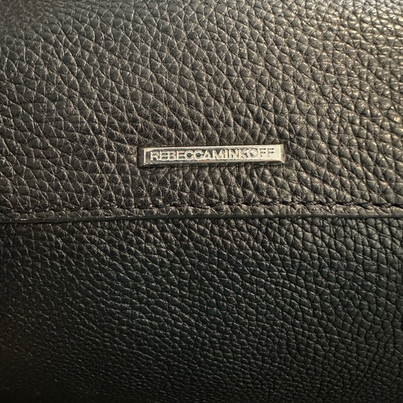 REBECCA MINKOFF Black Regan satchel purse handbag 12.5” x 9” - Picture 10 of 11